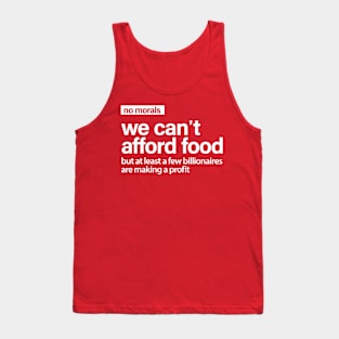 We Can't Afford Food Funny Canada Tank Top